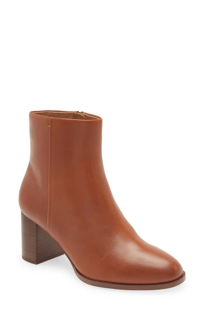 Madewell The Mira Side Seam Bootie in English Saddle at Nordstrom, Size 12