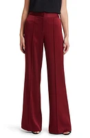 KOBI HALPERIN Andi Wide Leg Satin Pants Burgundy at Nordstrom,