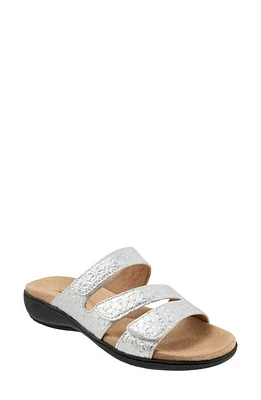 Trotters Rose Tool Slide Sandal Silver at Nordstrom,