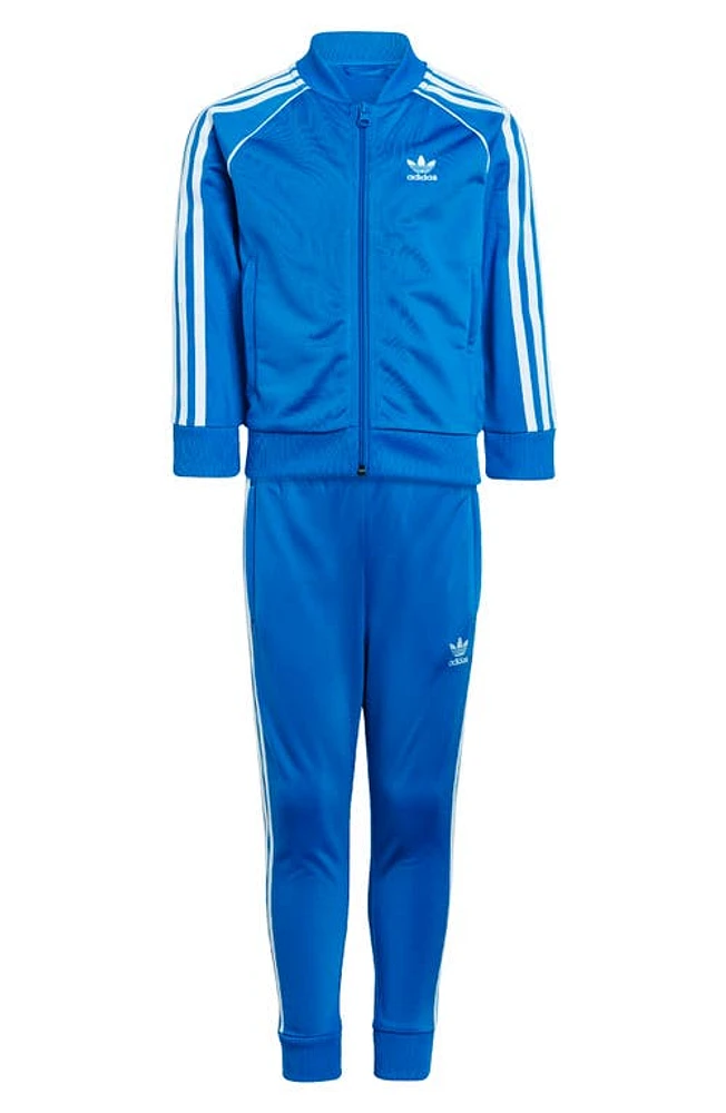 adidas Kids' Adicolor Superstar Recycled Polyester Track Jacket & Pants Set in Bluebird at Nordstrom, Size 4T