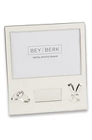 Bey-Berk Wedding 4 x 6-Inch Picture Frame in Silver at Nordstrom