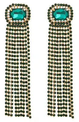 Petit Moments Odel Crystal Chandelier Earrings in Emerald at Nordstrom