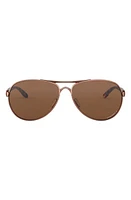 Oakley 59mm Polarized Aviator Sunglasses in Gold/Pink Gradient at Nordstrom