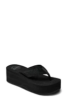 Reef Sandy Platform Flip Flop Black at Nordstrom,