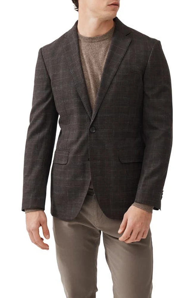 Rodd & Gunn South Oamaru Plaid Wool Blend Sport Coat Bark at Nordstrom,