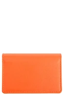 ROYCE New York Leather Card Case in Orange at Nordstrom