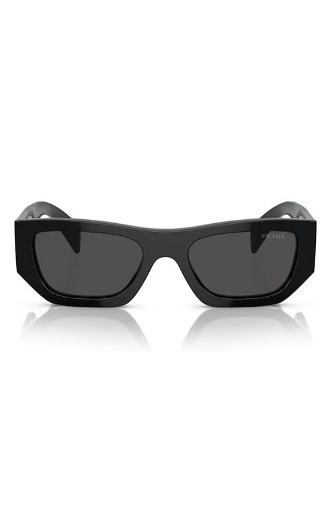 Prada 53mm Pillow Sunglasses in Black at Nordstrom