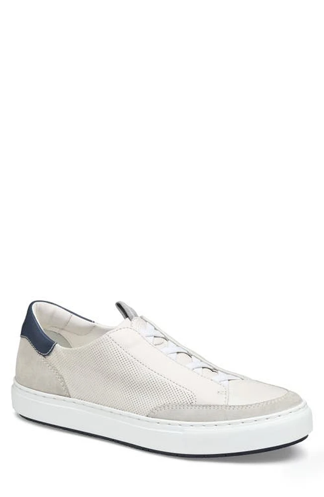 Johnston & Murphy COLLECTION Anson Stretch Water Resistant Sneaker English Suede/Sheepskin at Nordstrom