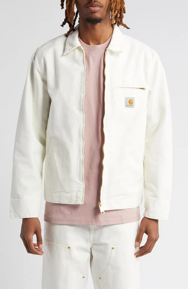 Carhartt Work Progress Detroit Zip Organic Cotton Canvas Utility Jacket at Nordstrom,