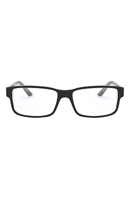 Ray-Ban 54mm Square Optical Glasses in Black at Nordstrom