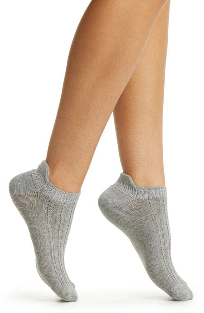 Oroblu Jasmine Ankle Socks in Grey Melange at Nordstrom