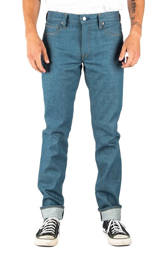 HIROSHI KATO The Pen Slim 14-Ounce Stretch Selvedge Jeans Old Blue R at Nordstrom,