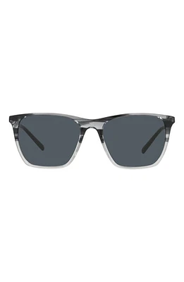 Brooks Brothers 56mm Square Sunglasses in Dark Grey Gradient /Blue Grey at Nordstrom