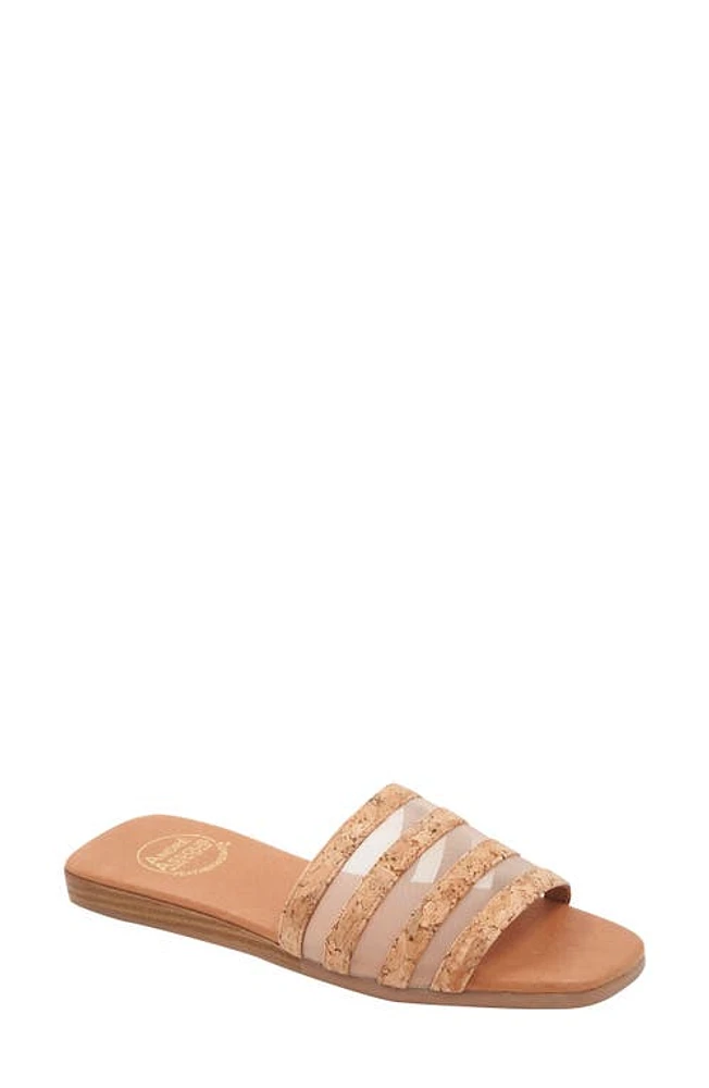 André Assous Kaila Slide Sandal Natural at Nordstrom,