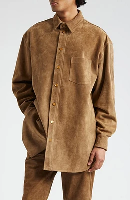 Marni Oversize Suede Shirt Jacket Creta at Nordstrom, Us