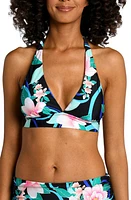 La Blanca Nightfall Banded Halter Bikini Top Black at Nordstrom,