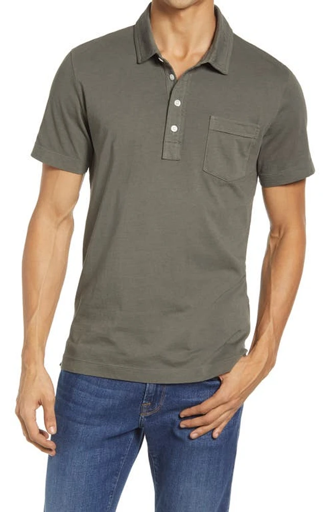 Billy Reid Pensacola Slim Fit Organic Cotton Pocket Polo at Nordstrom,