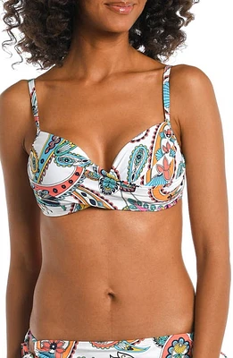 La Blanca Pave the Way Paisley Bikini Top Multi at Nordstrom,