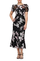 JS Collections Hope Floral Embroidered Cocktail Dress at Nordstrom,