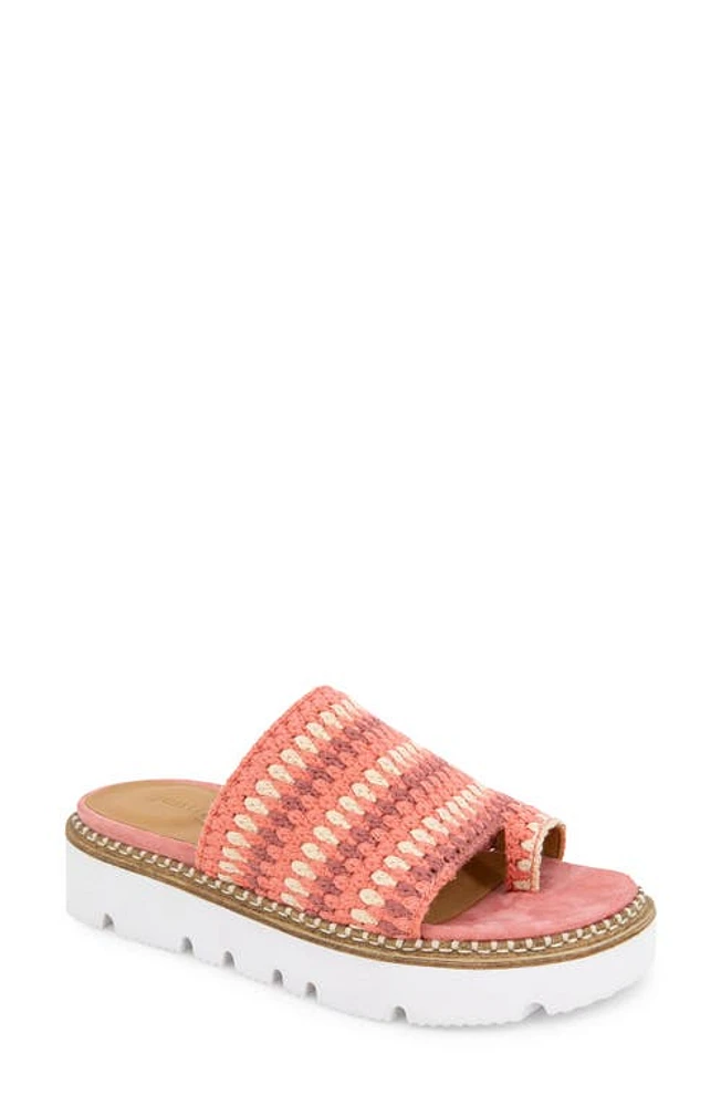 GENTLE SOULS BY KENNETH COLE Lavern Platform Slide Sandal Poppy Multi Fabric at Nordstrom,