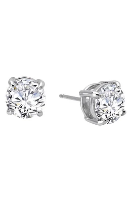 Lafonn Simulated Diamond Stud Earrings in Silver/Clear at Nordstrom