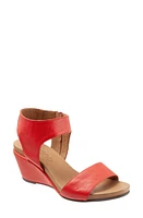 Bueno Ida Wedge Sandal in Red Leather at Nordstrom, Size 8.5-9Us