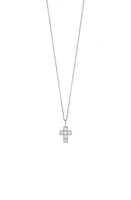 Bony Levy Icon Diamond Cross Pendant Necklace in 18K White Gold at Nordstrom