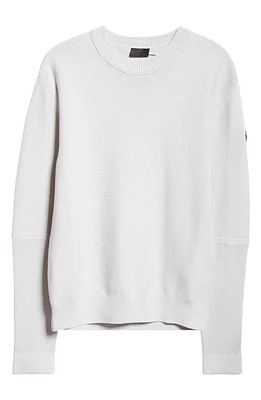 Moncler Cotton Crewneck Sweater Hint Of Gray at Nordstrom,