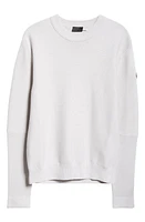 Moncler Cotton Crewneck Sweater Hint Of Gray at Nordstrom,