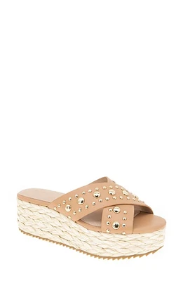 bcbg Gladda Platform Sandal Tan at Nordstrom,