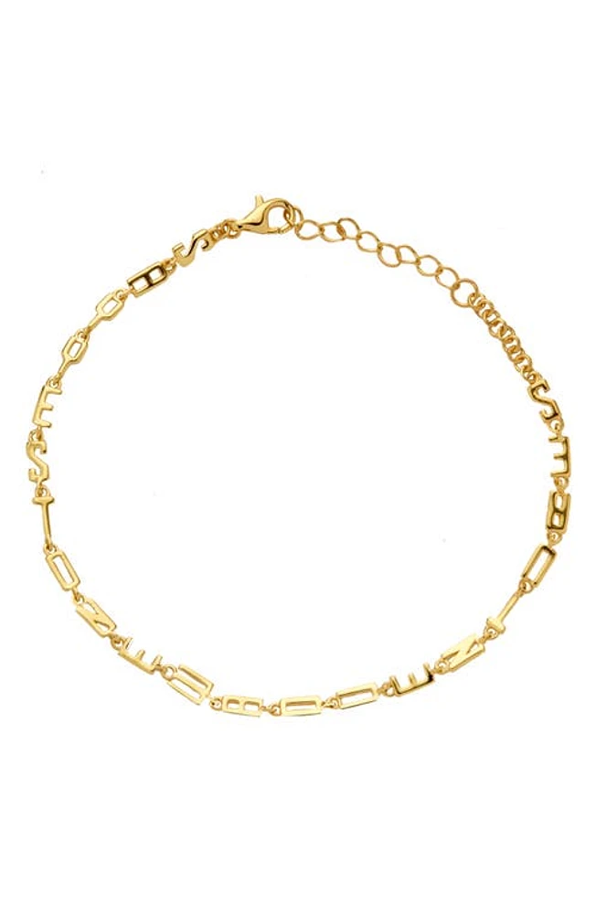 Awe Inspired Say Yes To New Adventures Bracelet in Gold Vermeil at Nordstrom