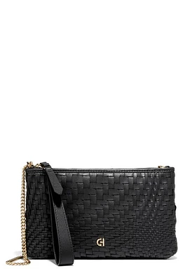 Cole Haan Essential Pouch Crossbody Bag in Black/Woven at Nordstrom