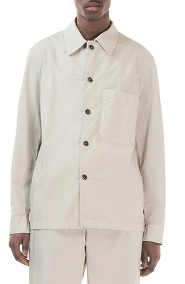 Barena Venezia Cedrone Cotton Blend Button-Up Overshirt Sasso at Nordstrom, Us