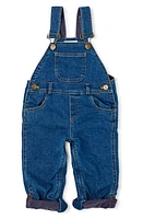 DOTTY DUNGAREES Kids' Stonewash Stretch Cotton Denim Overalls Blue at Nordstrom,