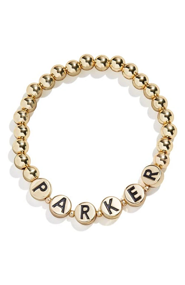 BaubleBar Pisa Custom Disc Stretch Bracelet in Black at Nordstrom