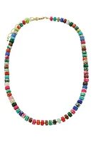 Panacea Beaded Stone Necklace in Gold/Multi Stones at Nordstrom