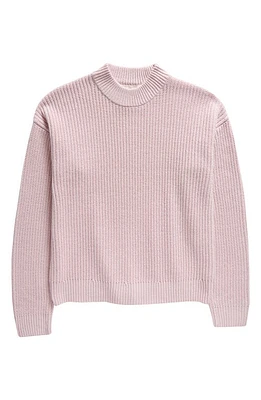 Treasure & Bond Kids' Mock Neck Sweater in Purple Light at Nordstrom