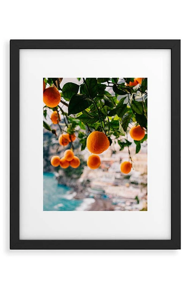 Deny Designs Alam Framed Wall Art in Orange at Nordstrom