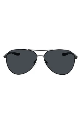 Nike City 61mm Aviator Sunglasses in Satin Black /Grey at Nordstrom