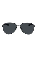 Nike City 61mm Aviator Sunglasses in Satin Black /Grey at Nordstrom