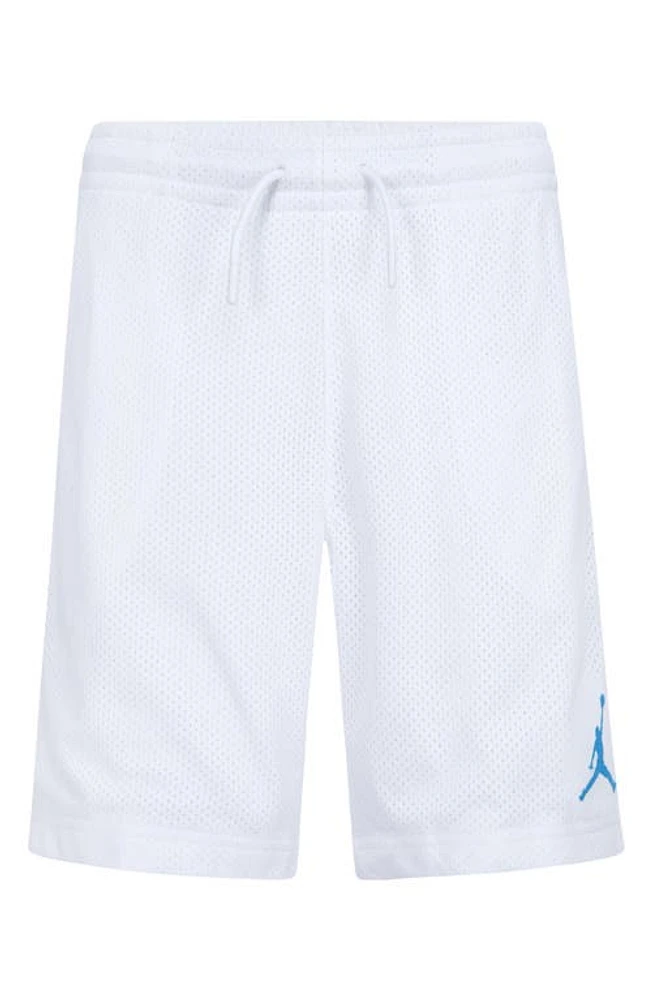 Jordan Kids' Dri-FIT Flight MVP Mesh Basketball Shorts White at