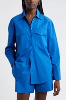 Nordstrom Poplin Two-Pocket Button-Up Shirt at Nordstrom,