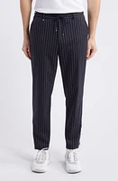 BOSS Perin Stretch Virgin Wool Pants Dark Blue at Nordstrom,