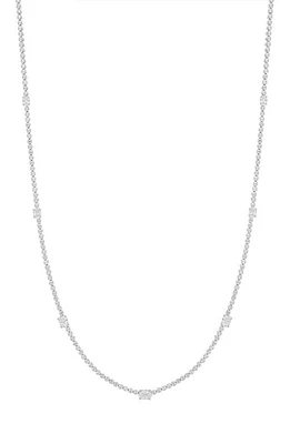 Bony Levy Audrey Diamond Tennis Necklace in 18K White Gold at Nordstrom