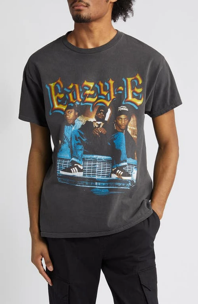 Merch Traffic Eazy-E Cotton Graphic T-Shirt Black Pigment Wash at Nordstrom,