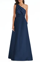 Alfred Sung One-Shoulder A-Line Gown at Nordstrom,