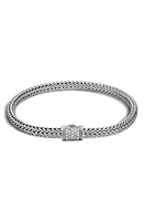 John Hardy Classic Chain 5mm Diamond Bracelet in Silver at Nordstrom