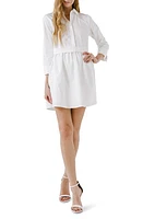 English Factory Long Sleeve Mini Shirtdress at Nordstrom,