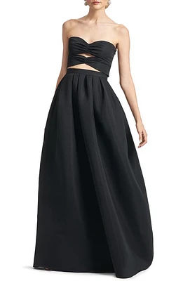 Sachin & Babi Liza Cutout Strapless Top in Black at Nordstrom, Size 4