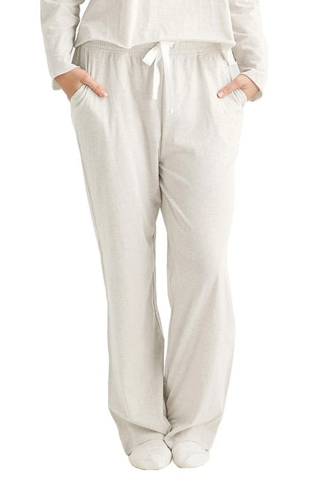 Papinelle Jada Cotton Pajama Pants in Ecru at Nordstrom, Size X-Small